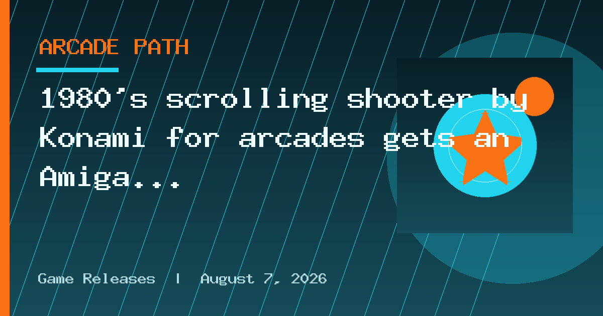 1980's scrolling shooter by Konami for arcades gets an Amiga port via TjLaZer