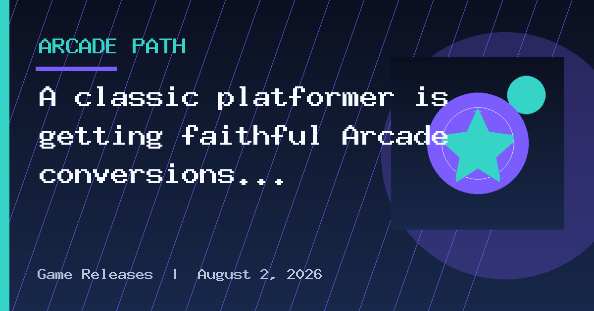 A classic platformer is getting faithful Arcade conversions via Amiga AGA, Mega