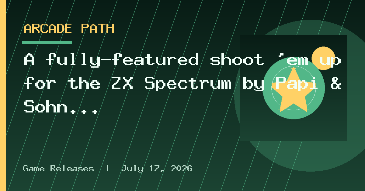 A fully-featured shoot ’em up for the ZX Spectrum by Papi & Sohn