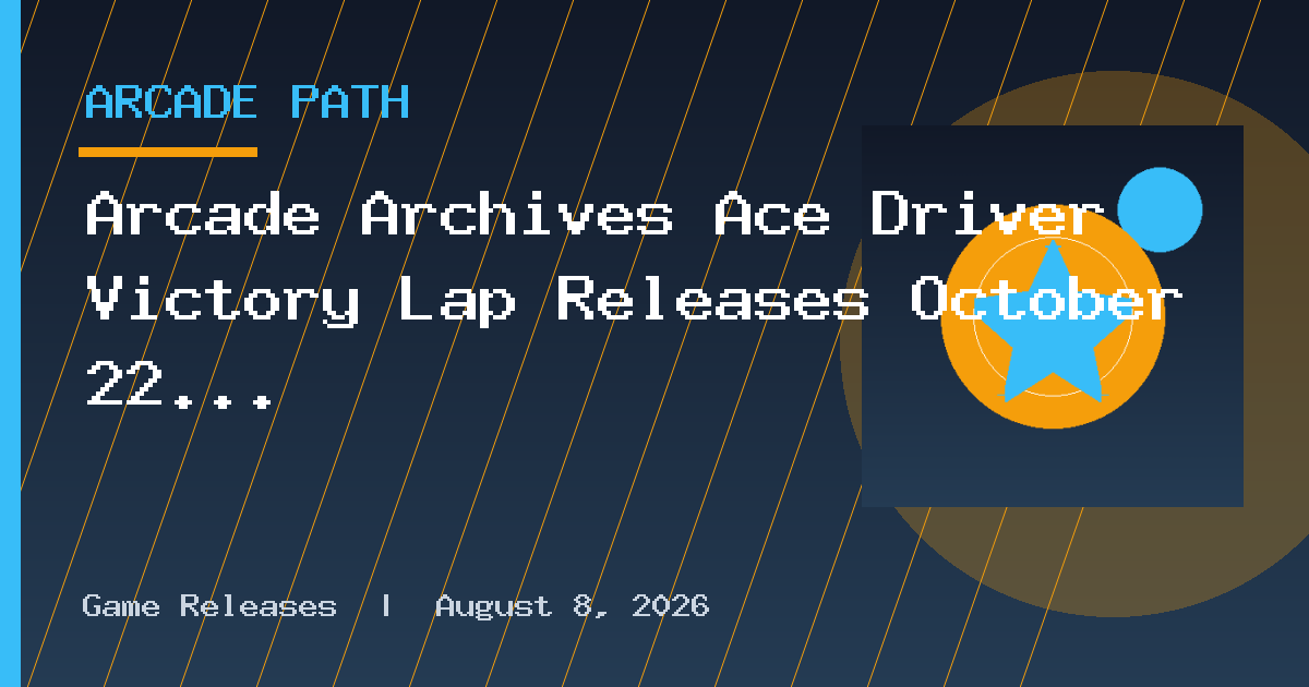 Arcade Archives Ace Driver Victory Lap Releases October 22