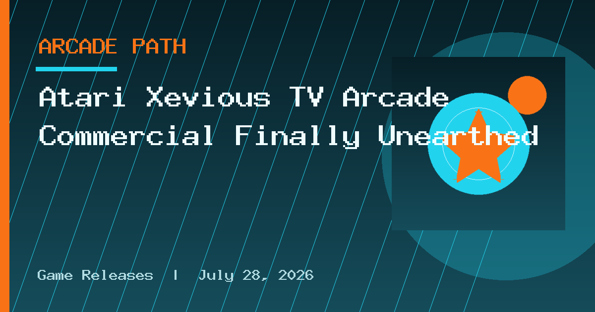 Atari Xevious TV Arcade Commercial Finally Unearthed