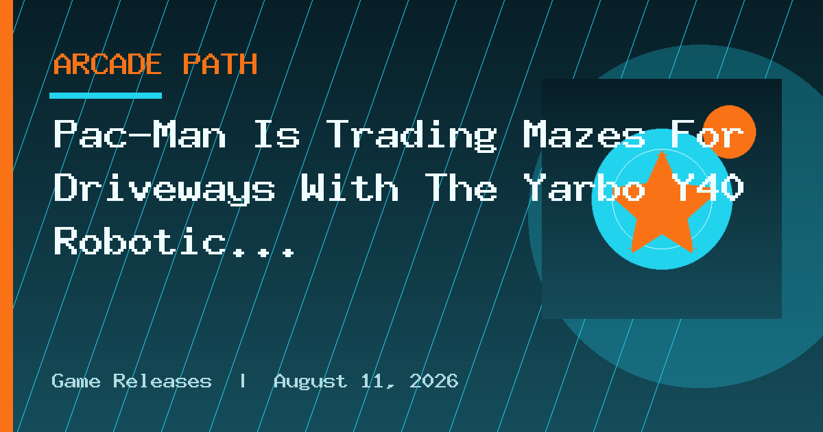 Pac-Man Is Trading Mazes For Driveways With The Yarbo Y40 Robotic Snow Blower