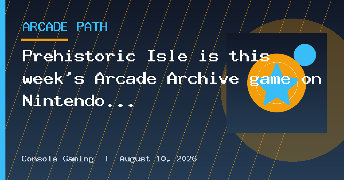 Prehistoric Isle is this week’s Arcade Archive game on Nintendo Switch