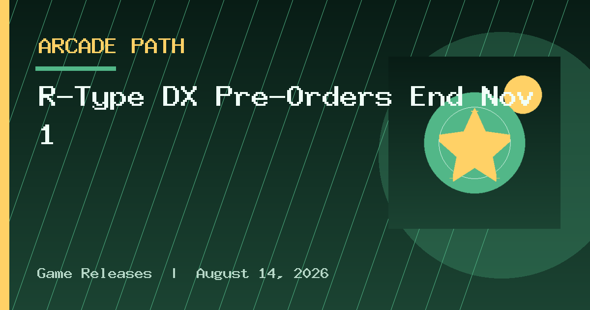 R-Type DX Pre-Orders End Nov 1