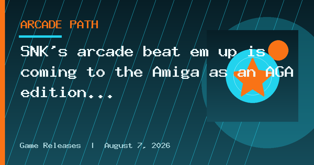 SNK's arcade beat em up is coming to the Amiga as an AGA edition