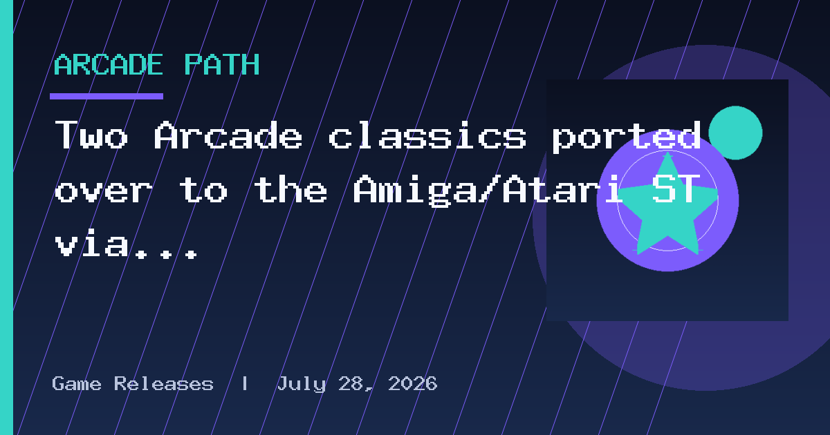 Two Arcade classics ported over to the Amiga/Atari ST via AI by TjLaZer