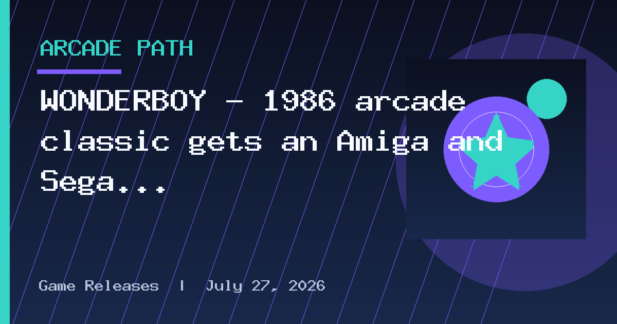 WONDERBOY - 1986 arcade classic gets an Amiga and Sega Mega Drive port